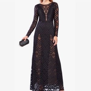 BCBGMaxAzria Veira Black Gown